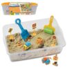 Construction Zone Sensory Bin: Sandbox Truck Playset for Kids