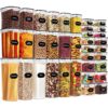 Skroam 36 Pack Airtight Food Storage Containers with Labels