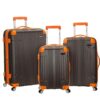 Rockland London Hardside Spinner Luggage, Charcoal, Carry-On 20"