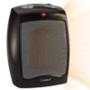 Lasko Ceramic Tabletop Space Heater with Adjustable Thermostat, 2 Speeds, 9 Inches, Black, 1500W
