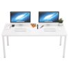 DlandHome 63" X-Large Computer Desk, White, 1 Pack
