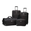 American Tourister Fieldbrook XLT Luggage Set, Black, 4-Piece