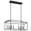 Sea Gull Lighting Perryton 8-Light Island Pendant, Blacksmith Finish