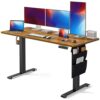 Marsail Adjustable Height Standing Desk with Storage Bag - 55x24 Inch