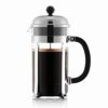 Bodum Chambord French Press Coffee Maker, 1 Liter, Chrome