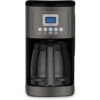 Cuisinart Coffee Maker, 14-Cup Glass Carafe, Programmable, Black, Stainless Steel, DCC-3200BKSP1