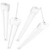 Sukkah Lights, 4-Pack Linkable LED Shop Light 4ft for Garage, 4400 Lumens, 36W Equivalent, 5000K Daylight, 48 Inch Utility Surface or Hanging Mount Fixtures, White