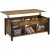 Yaheetech Lift Top Coffee Table with Hidden Storage Compartment & Shelf, 47.5in L