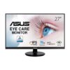 ASUS 27" 1080P Monitor (VA27DQ) - Full HD, IPS, 75Hz, Speakers, Adaptive-sync/FreeSync™, VESA Mountable, HDMI, VGA, DisplayPort, BLACK