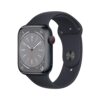 Apple Watch Series 8 GPS + Cellular 45mm Smart Watch with Midnight Aluminum Case and Midnight Sport Band M/L. Fitness Tracker, Blood Oxygen & ECG Apps, Always-On Retina Display, Water Resistant