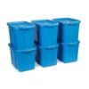 Rubbermaid Roughneck 18 Gallon Storage Totes, Pack of 6