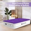 CHILLSUN Queen Air Mattress with Built-in Pump and Carry Bag