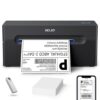 Nelko Bluetooth Thermal Shipping Label Printer, Wireless 4x6 Shipping Label Printer for Shipping Packages, Support Android, iPhone and Windows, Widely Used for Amazon, Ebay, Shopify (Black)