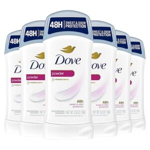 Dove Antiperspirant Deodorant, Powder 2.6 Ounce (Pack of 6)