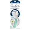 Schick Intuition Sleek Razor for Women with Sensitive Skin and Organic Aloe Refills