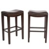 Avondale Backless Bar Stools, 2-Piece Set, Brown