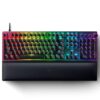 Razer Huntsman V2 Gaming Keyboard: Fastest Clicky Optical Switches, 8000Hz Polling Rate, Doubleshot PBT Keycaps, Media Keys & Dial, Ergonomic Wrist Rest