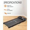 Under Desk Treadmill Walking Pad - 2 in 1 Walkstation - Portable and Installation Free - Home Office Use - Slim Flat LED Display - Remote Control