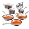 Gotham Steel 12 Piece Cookware Set with Nonstick Coating - Chef Daniel Green - PFOA Free - Stay Cool Handles - Dishwasher Safe - 2023 Edition