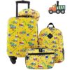 Travelers Club 5 Piece Kids' Luggage Set, Cars