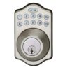Amazon Basics Electronic Keypad Deadbolt Door Lock - Keyless Entry, Satin Nickel
