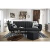 Novogratz Brittany Sofa Futon - Dark Gray