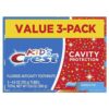 Crest Kid's Cavity Protection Toothpaste, Sparkle Fun, 4.6 Oz (Pack of 3)