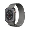 Apple Watch Series 8 [GPS + Cellular 45mm] Smart Watch with Graphite Stainless Steel Case and Graphite Milanese Loop. Fitness Tracker, Blood Oxygen & ECG Apps, Always-On Retina Display, Water Resistant