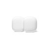 Google Nest WiFi Pro - Wi-Fi 6E - Reliable Home Wi-Fi System with Fast Speed and Whole Home Coverage - Mesh Router - 2 Pack - Snow
