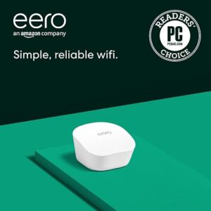 Amazon eero mesh wifi router - Supports internet plans up to 550 Mbps, Coverage up to 1,500 sq. ft., 1-pack