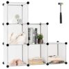 Tangkula 6 Cubes Storage Organizer with Rustproof Steel Frame