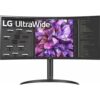 LG 34" Curved UltraWide QHD IPS HDR 10 Monitor with USB Type-C & LAN (RJ-45), Black