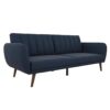 Novogratz Brittany Futon, Blue Linen
