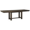 Ashley Dellbeck Dining Extension Table, Seats up to 8, Dark Brown
