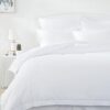 Amazon Basics Lightweight Microfiber Duvet Cover Set, Full/Queen, Bright White