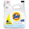 Tide Free & Gentle Liquid Laundry Detergent 100 loads