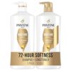 Pantene Shampoo & Conditioner Set, Daily Moisture Renewal Hair Treatment with Pro-V Nutrients for Dry, Color-Treated Hair, Long-Lasting Hydration & Nourishment, 27.7 Fl Oz Each, 2-Pack
