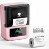 Phomemo M120 2-Inch Label Printer - Wireless Bluetooth Thermal Barcode Printer, Portable for Retail & Small Business - Pink