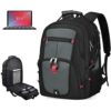 Prime Member Deal: NUBILY 17 Inch Waterproof Laptop Backpack - TSA Travel, Anti Theft, USB Charging Port - Grey 45L