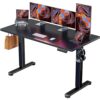 Prime Member Deal: ErGear Height Adjustable Electric Standing Desk, 55x28 Inches, Memory, Black