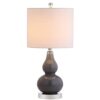 JONATHAN Y Anya Mini Glass LED Table Lamp, Gray