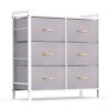 Prime Member Deal: ROMOON 6-Drawer Fabric Dresser Organizer - Gray
