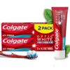 Colgate Optic White Advanced Teeth Whitening Toothpaste, Icy Fresh, 2 Pack
