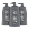 Dove Men+Care Charcoal + Clay Shampoo, 3 Count, 25.4 oz
