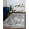 Prime Member Deal: Sofia Collection Area Rug - Salle Garnier (7'1" x 10', Gray/Ivory)