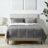 Prime Member Deal: Amazon Basics Micromink Sherpa Comforter Set, Full/Queen, Charcoal