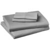 Prime Member Deal: Amazon Basics Microfiber Bed Sheet Set with Extra Pillowcase - Twin, Dark Gray