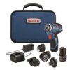 BOSCH GSR12V-300FCB22 12V Max EC Brushless Flexiclick 5-In-1 Drill/Driver System with (2) 2 Ah Batteries
