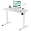 Flexispot Standing Desk 40x24 Height Adjustable Electric Sit-Stand Desk (White Frame + White Desktop)