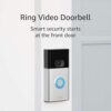 Ring Video Doorbell 1080p HD with Improved Motion Detection - Satin Nickel